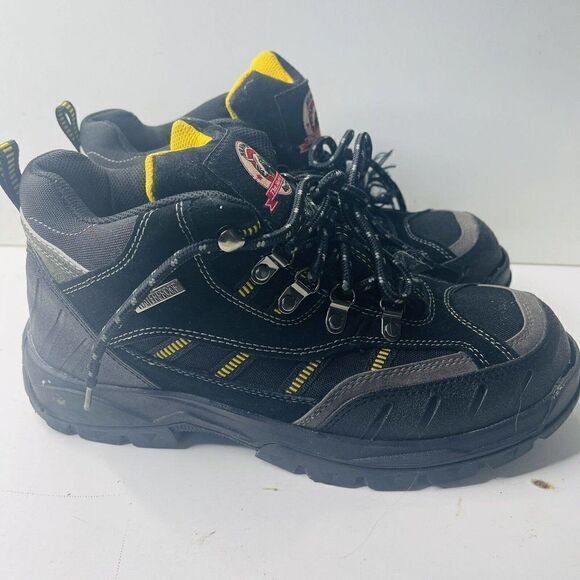 BRAHMA KANE Mens 7.5 Leather Hiking Trail Work Boots Waterproof Steel Toe ASTM - Picture 3 of 9